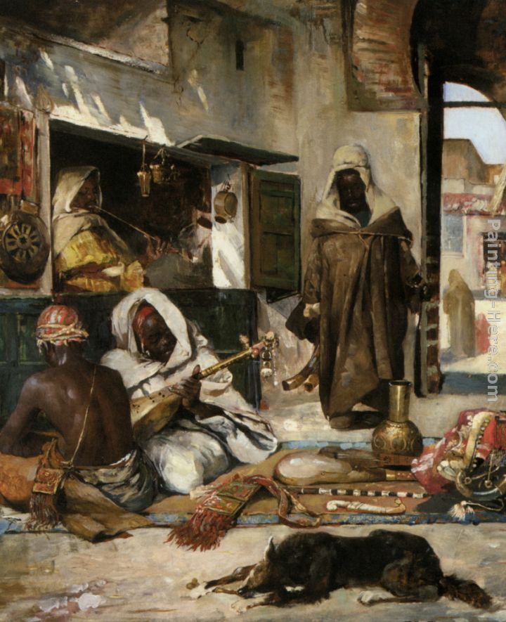 An Arms Merchant in Tangiers painting - Gyula Tornai An Arms Merchant in Tangiers art painting